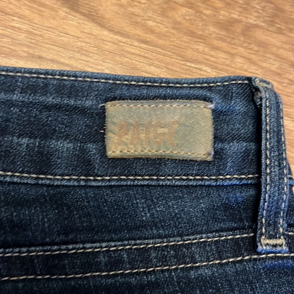 Paige Skinny Jeans Dark Blue 28 - Picture 6 of 10